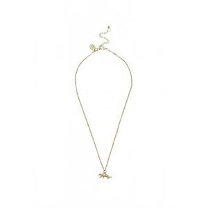 NEW SUSAN SHAW women's dainty tiger necklace in gold